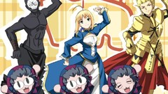 Anime saber anime girls fate zero gilgamesh fate series Caster 