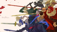 Anime saber anime girls fate zero gilgamesh fate series Lancer 