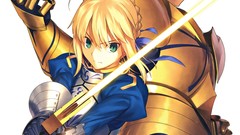 Anime saber anime girls gilgamesh