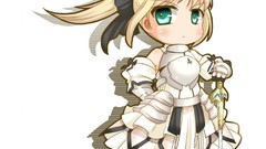 Anime saber anime girls saber lily fate series fantasy art 