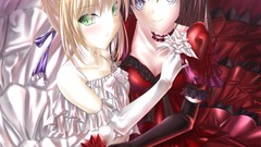 Anime saber blondes anime girls blue eyes green eyes fate stay 