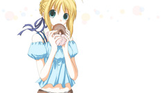 Anime saber fate stay night fate series Simple Background