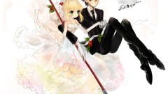 Anime saber Lancer anime girls fate stay night fate series 