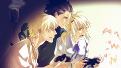 Anime saber Lancer anime girls fate zero gilgamesh Archers fate 