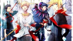 Anime saber Lancer anime girls fate zero gilgamesh fate series 