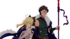 Anime saber Lancer anime girls fate zero saber lily fate series 