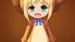 Anime saber Lions type-moon reina fate series Simple Background 