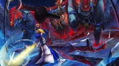 Anime saber Swords anime girls fate zero buffalo artwork fate 