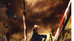 Anime saber Swords battlefield fate zero