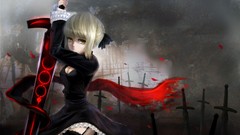 Anime saber Swords fate stay night fate series Saber Alter