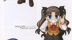 Anime saber tohsaka rin type-moon concept art artwork fate 