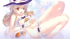 Anime Sample anime girls touhou kirisame marisa video games