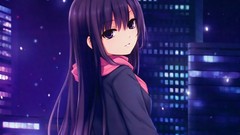 Anime scarfs anime girls coffee-kizoku Shiramine Rika