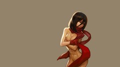 Anime scarfs anime girls mikasa ackerman shingeki no kyojin 