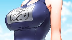 Anime school school uniforms touhou kawashiro nitori boobs 