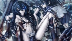 Anime school uniforms black rock shooter kuroi mato