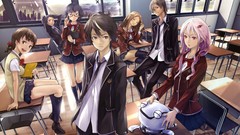 Anime school uniforms guilty crown yuzuriha inori redjuice 