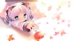 Anime school uniforms lucky star hiiragi kagami animal ears