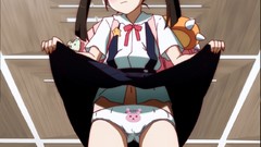 Anime schoolgirls hachikuji mayoi nisemonogatari upskirt