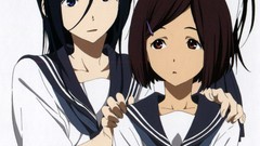 Anime schoolgirls school uniforms hyouka chitanda eru