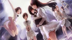Anime schoolgirls school uniforms Kara no Shoujo