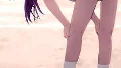 Anime schoolgirls school uniforms senjougahara hitagi 