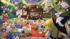 Anime Shanghai Chibi anime girls konpaku youmu remilia scarlet 