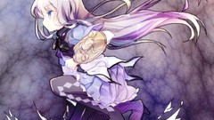 Anime shield skirts anime girls blue eyes tights mahou shoujo 