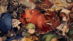 Anime Shinku anime girls rozen maiden hina ichigo suigintou 