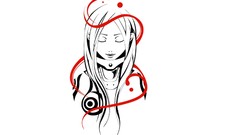 Anime shiro Simple Background Deadman Wonderland Shiro (Deadman 