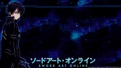 Anime short hair black hair black eyes kirigaya kazuto sword 