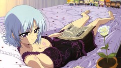 Anime short hair cleavage