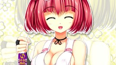 Anime short hair cleavage