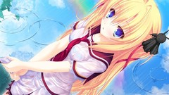 Anime short hair game cg insane