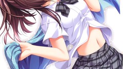 Anime short hair seifuku alpha