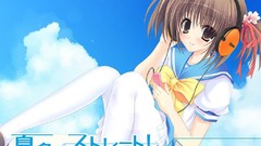 Anime short hair skyscapes