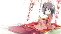 Anime short hair skyscapes