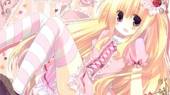 Anime short hair thigh highs