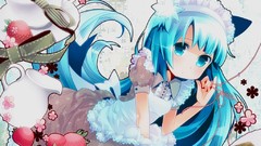 Anime short hair thigh highs