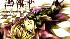 Anime Shorts floor blondes blue eyes tights kuroshitsuji anime 