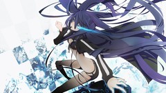 Anime Shorts long hair black rock shooter black hair
