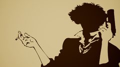 Anime simple background cowboy