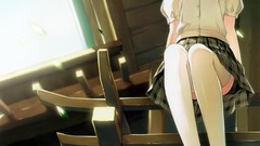 Anime skirts anime girls artwork thigh highs Kantoku (artist)