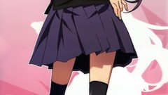 Anime skirts anime girls bakemonogatari senjougahara hitagi 