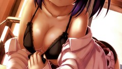 Anime skirts blush anime girls bra seifuku cleavage takanashi 