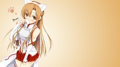 Anime skirts blush anime girls brown eyes brunettes nekomimi 