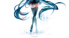 Anime skirts hatsune miku vocaloid thigh highs