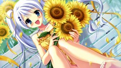 Anime skirts long hair barefoot anime girls short hair ecchi 