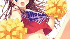 Anime skirts long hair cheerleaders Ryohka