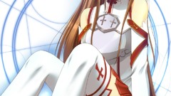Anime skirts long hair panties sword art online yuuki asuna 